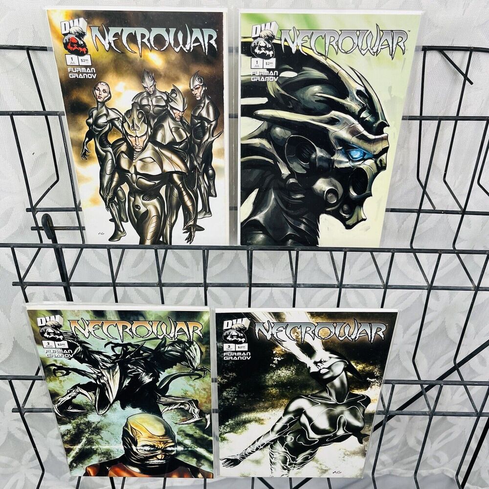 Necrowar 1-3 & 1b Variant Set‎ (Dreamwave 2003) Adi Gravinov IDW Simon Firman